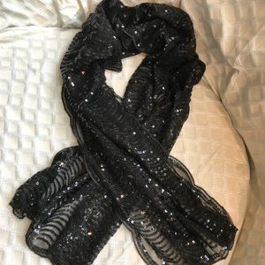 Sequin Wrap, Scarf, Head Scarf